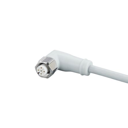 ifm electronic Right Angle Female 5 way M12 to Right Angle Female 5 way M12 Communication Cable, 20m [EVF488]; 185-976
