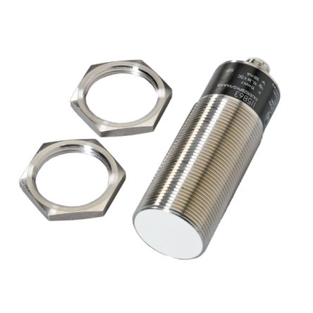 ifm electronic Inductive Threaded Barrel Proximity Sensor, M30, 10 mm Detection, PNP NO, 10 → 36 V dc [II5863]; 186-042
