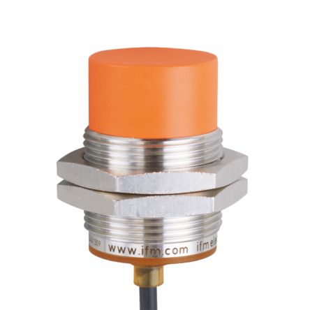 ifm electronic Inductive Threaded Barrel Proximity Sensor, M30, 22 mm Detection, NPN NO, 10 → 30 V dc [IIS245]; 186-071