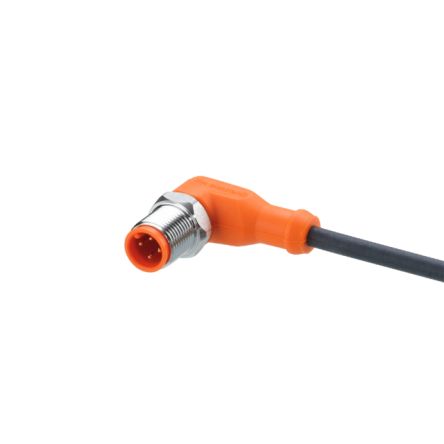ifm electronic Right Angle Male 1 way M12 to Unterminated Sensor Actuator Cable, 2m [EVM087]; 186-125