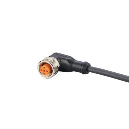 ifm electronic Right Angle Female 1 way M12 to Unterminated Actuator/Sensor Cable, 5m [EVC01E]; 186-355