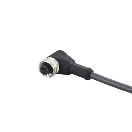 ifm electronic Right Angle Female 1 way 1/2 in Circular to Unterminated Actuator/Sensor Cable, 2m [E12282]; 186-641