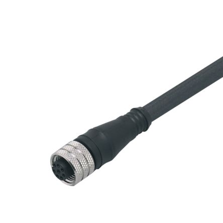ifm electronic Straight Female 1 way M12 to Unterminated Actuator/Sensor Cable, 2m [E11950]; 186-762