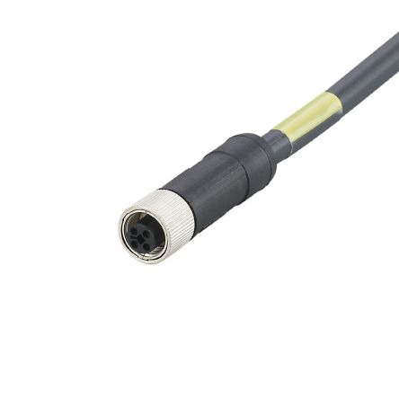 ifm electronic Power 1.5 mm² 4 Core Power Cable, Black Polyurethane PUR, 20m [E12497]; 186-883