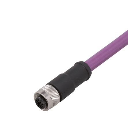 ifm electronic Straight Female 1 way M12 to Unterminated Actuator/Sensor Cable, 2m [E12320]; 186-941