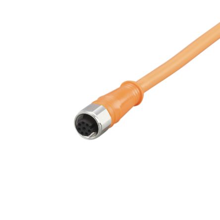 ifm electronic Straight Female 1 way M12 to Unterminated Actuator/Sensor Cable, 40m [E12401]; 186-962