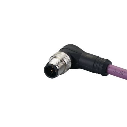 ifm electronic Right Angle Male 1 way M12 to Unterminated Actuator/Sensor Cable, 10m [E12347]; 186-972