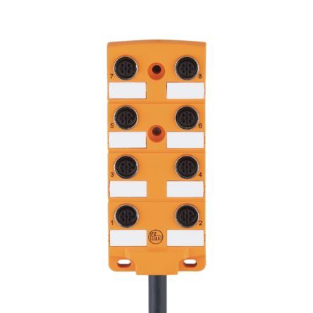 ifm electronic EBC Series Sensor Box, M12, 5m cable, 8 port [EBC022]; 187-280