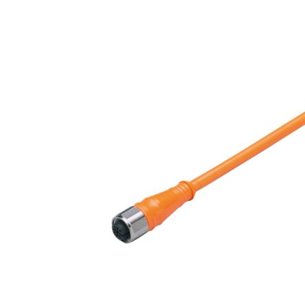 ifm electronic Straight Female 1 way M12 to Unterminated Actuator/Sensor Cable, 25m [E12387]; 187-379