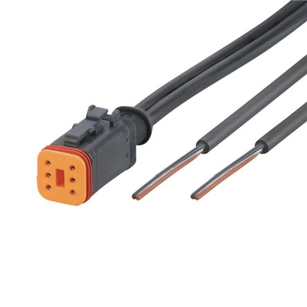 ifm electronic Straight Female 1 way Deutsch to Unterminated Actuator/Sensor Cable, 1m [E12552]; 187-399