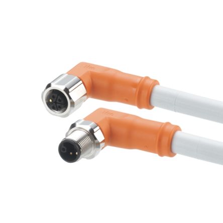 ifm electronic Power 2.5 mm² 5 Core Power Cable, Grey Polyurethane PUR, 10m [EVCA44]; 187-506