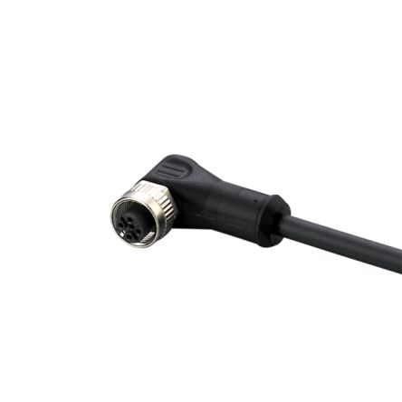 ifm electronic Right Angle Female 1 way M12 to Unterminated Actuator/Sensor Cable, 30m [E12341]; 187-529