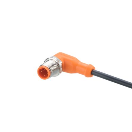 ifm electronic Right Angle Male 4 way M12 to Right Angle Male 4 way M12 Communication Cable, 25m [EVCA05]; 187-572