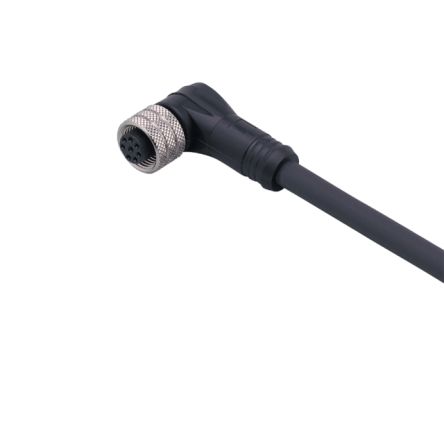 ifm electronic Right Angle Female 1 way M12 to Unterminated Actuator/Sensor Cable, 10m [E12169]; 187-718