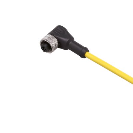 ifm electronic Right Angle Female 1 way 1/2 in Circular to Unterminated Actuator/Sensor Cable, 5m [E10200]; 187-751