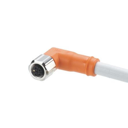 ifm electronic Power 2.5 mm² 5 Core Power Cable, Grey Polyurethane PUR, 2m [EVCA20]; 187-767