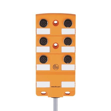 ifm electronic EBC Series Sensor Box, M12, 10m cable, 6 port [EBC043]; 187-773