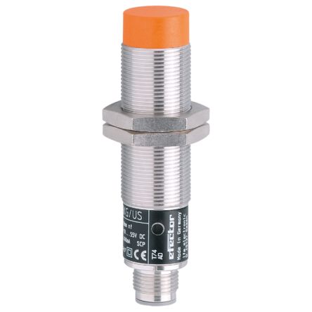 ifm electronic Inductive Threaded Barrel Proximity Sensor, M18, 8 mm Detection, PNP/NPN NO/NC, 10 → 55 V dc [IG5775]; 187-830