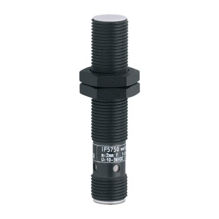 ifm electronic Inductive Threaded Barrel Proximity Sensor, M12, 2 mm Detection, PNP NO, 10 → 36 V dc [IF5750]; 187-864