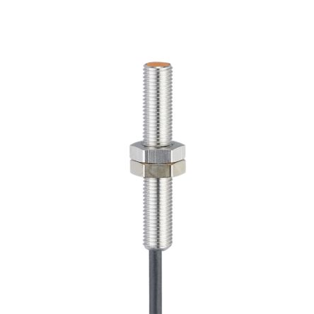ifm electronic Inductive Threaded Barrel Proximity Sensor, M8, 2 mm Detection, PNP NO, 10 → 36 V dc [IE5448]; 187-866