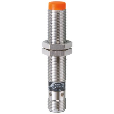 ifm electronic Inductive Threaded Barrel Proximity Sensor, M12, 4 mm Detection, NPN NO+NC, 10 → 36 V dc [IF6012]; 187-869