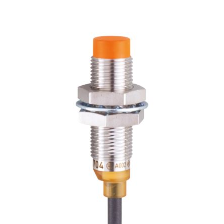 ifm electronic Inductive Threaded Barrel Proximity Sensor, M12, 7 mm Detection, PNP/NPN NC, 10 → 30 V dc [IFS714]; 187-901