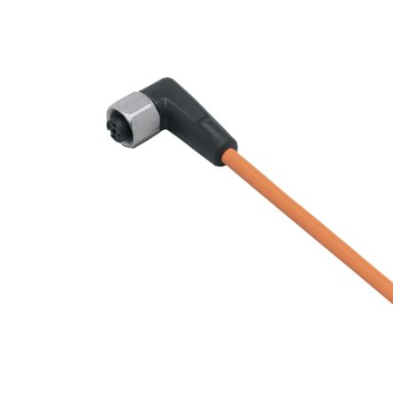 ifm electronic Right Angle Female 1 way M12 to Unterminated Sensor Actuator Cable, 70m [EVT437]; 187-903