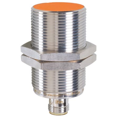ifm electronic Inductive Threaded Barrel Proximity Sensor, M30, 10 mm Detection, NPN NO, 10 → 30 V dc [II7102]; 187-944