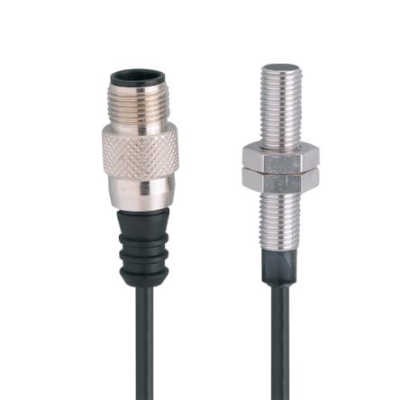 ifm electronic Inductive Threaded Barrel Proximity Sensor, M8, 2 mm Detection, PNP/NPN NO, 10 → 55 V dc [IE9902]; 188-013