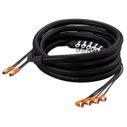 ifm electronic Straight Male 4 way M12 to Straight Female 4 way M12 Communication Cable, 5m [EVC506]; 188-198