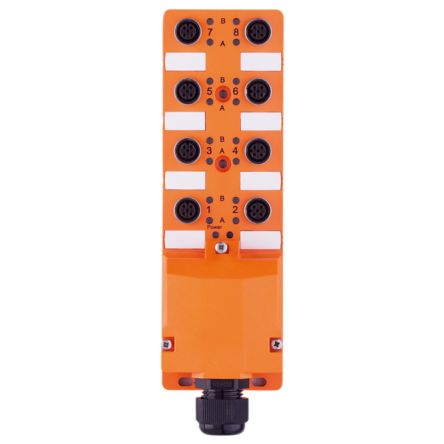 ifm electronic EBT Series Sensor Box, M12, 8 port [EBT005]; 188-262
