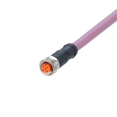 ifm electronic Straight Female 5 way M12 to Straight Female 5 way M12 Communication Cable, 2m [EVC939]; 188-322