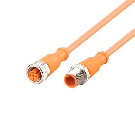 ifm electronic Straight Male 5 way M12 to Straight Female 5 way M8 Communication Cable, 300mm [EVC702]; 188-344