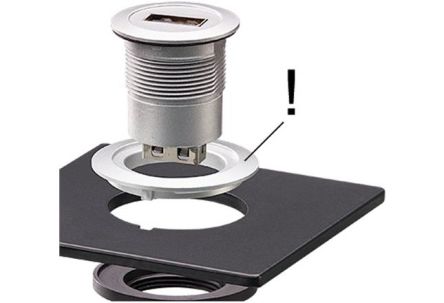 HARTING Adapter for use with Push Button, 09454532611 [09454532611]; 188-516