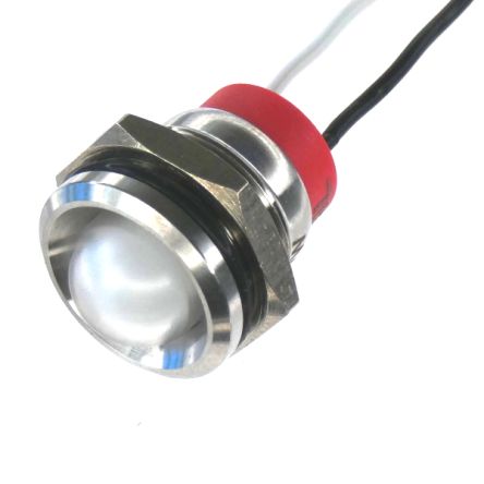 CML Innovative Technologies PL14SL Series Green, Red Panel LED, 12V, 14mm Mounting Hole Size, Lead Wires Termination, [PL14SL182]; 188-536