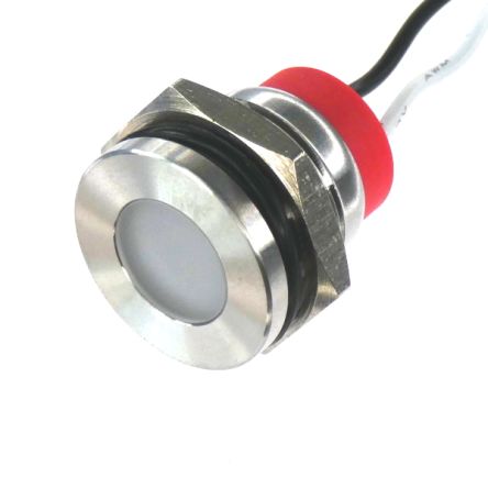 CML Innovative Technologies PL14SL Series Green, Red Panel LED, 12V, 14mm Mounting Hole Size, Lead Wires Termination, [PL14SL092]; 188-538