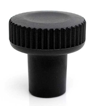 RS PRO Black Thermoplastic Thumbscrew Clamping Knob, M4, Threaded Mount [0]; 188-943