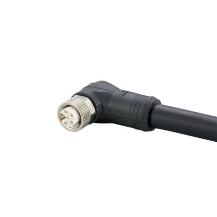 ifm electronic Power 2.5 mm² 5 Core Power Cable, Black Polyurethane PUR, 5m [E12647]; 189-028