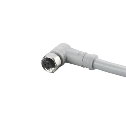ifm electronic Right Angle Female 1 way 1/2 in Circular to Unterminated Actuator/Sensor Cable, 5m [E18234]; 189-039