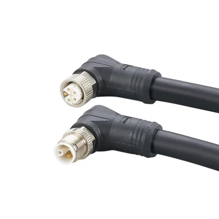ifm electronic Power 2.5 mm² 5 Core Power Cable, Black Polyurethane PUR, 5m [E12669]; 189-069