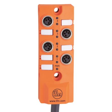 ifm electronic EBC Series Sensor Box, M8, 10m cable, 4 port [EBC062]; 189-136