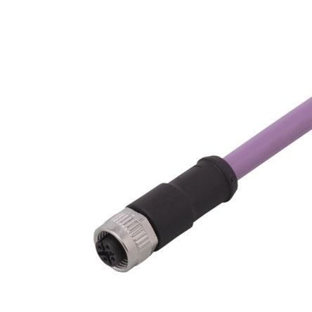ifm electronic Straight Female 1 way M12 to Unterminated Actuator/Sensor Cable, 5m [E11597]; 189-187