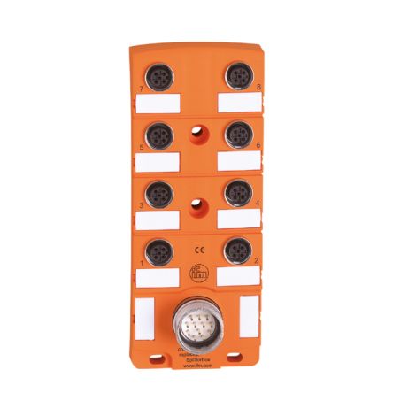 ifm electronic EBC Series Sensor Box, M12, 8 port [EBC009]; 189-200
