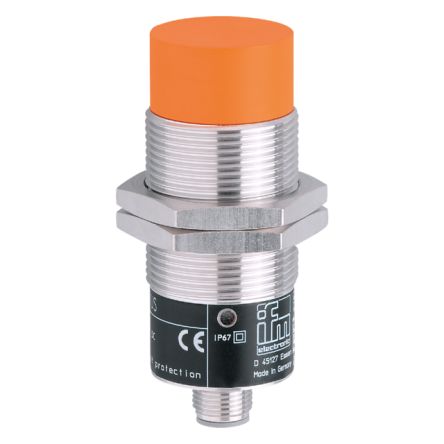 ifm electronic Inductive Threaded Barrel Proximity Sensor, M30, 15 mm Detection, 2-Wire NC, 20 → 250 V ac/dc, 20 [II0294]; 189-300