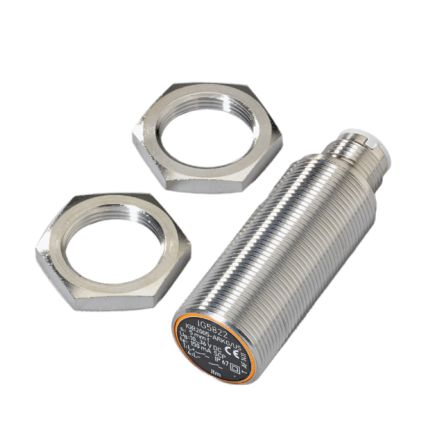 ifm electronic Inductive Threaded Barrel Proximity Sensor, M18, 5 mm Detection, PNP/NPN NO, 10 → 36 V dc [IG5822]; 189-360