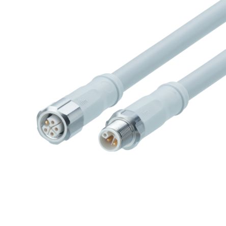 ifm electronic Power 2.5 mm² 5 Core Power Cable, Grey Modified Polyphenylene Ether MPPE, 5m [EVF625]; 189-367