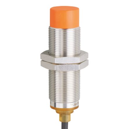 ifm electronic Inductive Threaded Barrel Proximity Sensor, M18, 12 mm Detection, NPN NO, 10 → 30 V dc [IGS247]; 189-372
