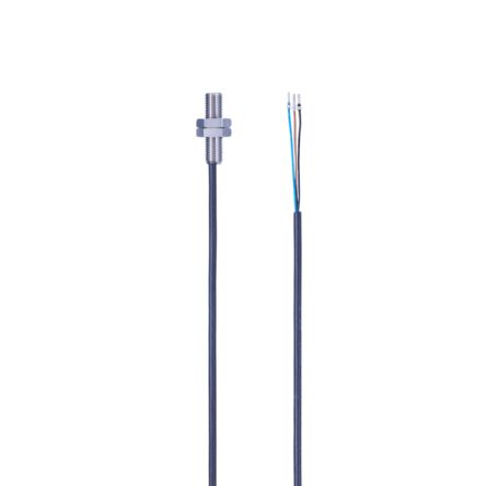 ifm electronic Inductive Threaded Barrel Proximity Sensor, M8, 2 mm Detection, PNP NO, 10 → 36 V dc [IE5453]; 189-413