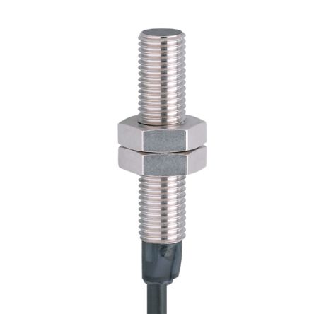 ifm electronic Inductive Threaded Barrel Proximity Sensor, M8, 2 mm Detection, PNP/NPN NO, 10 → 55 V dc [IE9203]; 189-423