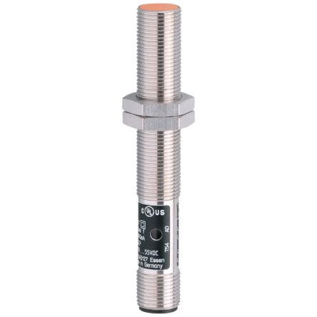 ifm electronic Inductive Threaded Barrel Proximity Sensor, M12, 2 mm Detection, PNP/NPN NO/NC, 10 → 36 V dc [IF6044]; 189-473